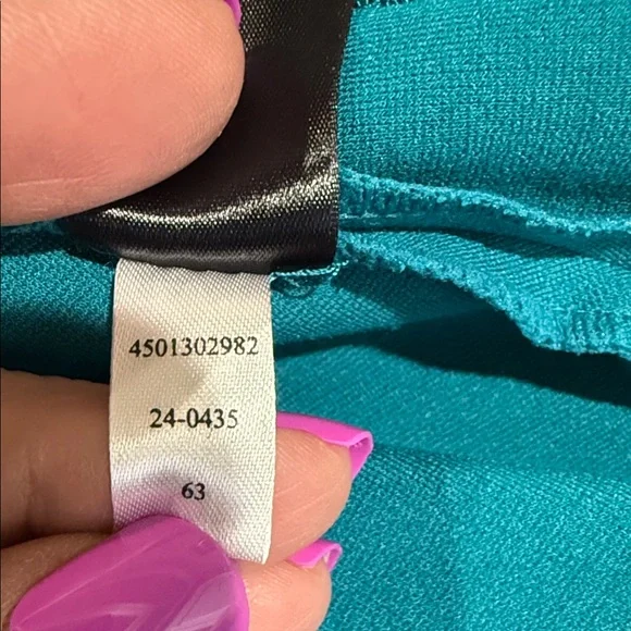 White House Black Market Teal Blazer, Size 6 - Picture 9 of 11